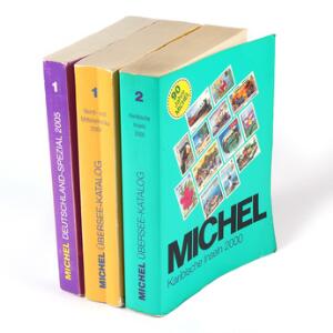 Litteratur. 3 forskellige Michel kataloger.