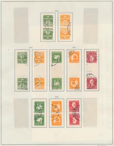 1933-1935. Tête-Bêche. Stemplet sæt 1-10. AFA ca. 2700.