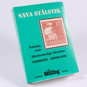 SAVA STÅLSTIK. Skilling 1993. Katalog over varianter fra Danmark og Grønland. 384 sider, som ny