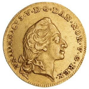 Frederik V, kurantdukat  12 mark 1759, H 22C, F 269