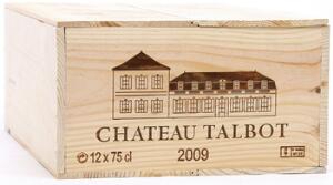 12 bts. Château Talbot, Saint - Julien. 4. Cru Classé 2009 A hfin. Owc.