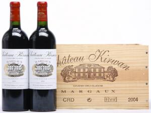 6 bts. Château Kirwan, Margaux. 3. Cru Classé 2004 A hfin. Owc.