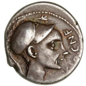 Romerske republik, Cornelius Blasio, cn.f, denar 112111 f.Kr., Sear 173