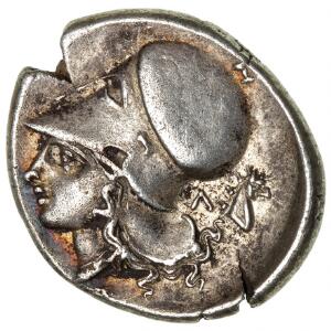 Antikkens Grækenland, Akarnania, Leukas, stater, Ag, ca. 350 f.Kr, 8,45 g, cf. S 2265