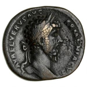 Romerske kejserdømme,, Lucius Verus 161 - 169 e. Kr. , Sesters, Sears ej, RIC 1420