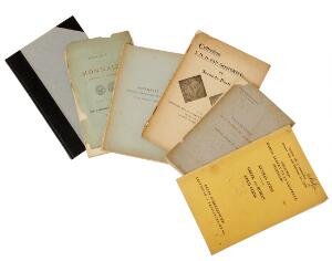 Auktionskataloger, lille lot udenlandske, 1895 - 1939, i alt 6 stk.