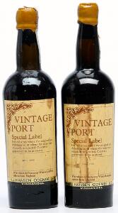 2 bts. Dows Vintage Port 1920 AB ts.