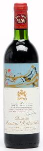 1 bt. Château Mouton Rothschild, Pauillac. 1. Cru Classé 1981 AB ts.
