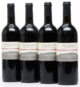 20 bts. Brunello di Montalcino, il Paradiso 1994 A-AB bn. Oc.