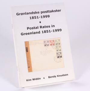 Grønland. Litteratur. Grønlandske posttakster 1851-1999. Af Widén og Knudsen 2001. 50 sider.
