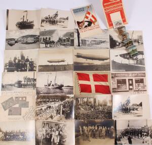 Postkort. Stort parti i kasse med ældre og lidt nyere postkort fra primært Danmark, men også noget europæisk imellem. Nogle kort er beklippet, afklippet frimærk