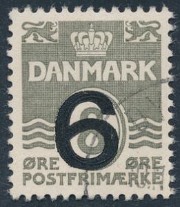 1940. Provisorium. 68 øre, grå. TYPE I. Stemplet. AFA 750