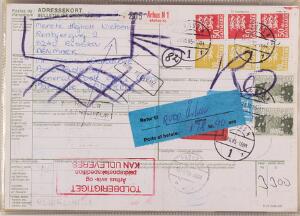 Danmark. ADRESSEBREVE. Parti på ca. 160 moderne adressebreveinternationale adressebreve.