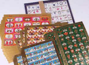 2009. Julemærke. 25 stk. perfekt ufoldede HELARK  14 ark fra diverse andre årgange. I alt 39 helark.