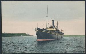 Postkort. Bornholm. Rønne. SS Skandia.