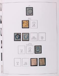 Norge. 1855-2000. Samling i Stender-album med flere bedre mærker iblandt. Se fotoudsnit