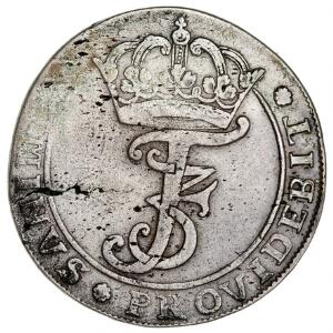 Frederik III, 4 mark  krone 1667, H 113A, Aagaard 105.4