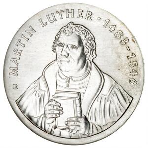 Tyskland, DDR, 20 Mark 1983, Martin Luther, KM 94