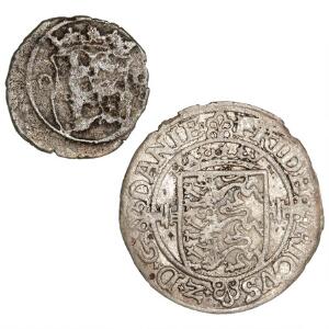 Frederik II, 2 skilling 1563, 1565, H 11, 16
