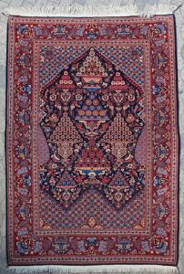 Keshan tæppe, Persien. Nichedesign. 20. årh.s anden halvdel. 213 x 145.