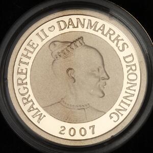 Polarmønt, 1000 kr 2007 Isbjørn, Sieg 1B, i original æske fra Den Kgl. Mønt