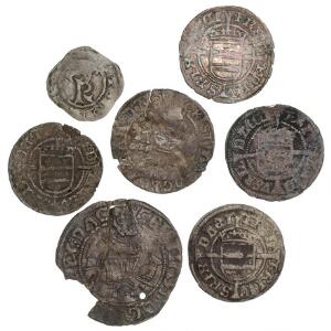 Christian I, Frederik I, Christian III, 7 stk. unionstidsmønter