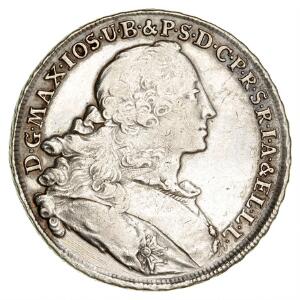 Tyskland, Bayern, Maximilian III Joseph, Thaler 1756, KM 224, Davenport 1948