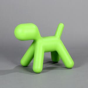 Eero Aarnio Puppy Me Too. Skammel i form af hund af grøn polyethylen. Udført hos Magis. H. 45. L. 57. B. 34.