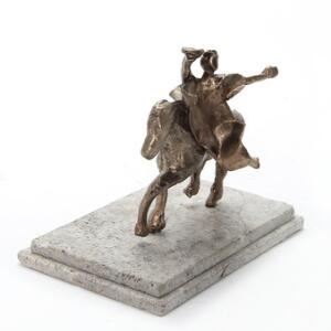 Salvador Dali Trajan on Horseback, 1988. Stemplet Dali. Heikka Foundry. American Edition. Figur af bronze på base af sten. H. inkl. base 18.