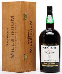 1 bt. Mg. Grahams Vintage Port 1977 A hfin. Owc.