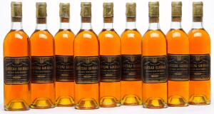 9 bts. Château Guiraud, Sauternes. 1. Cru Classé 1969 AB ts.