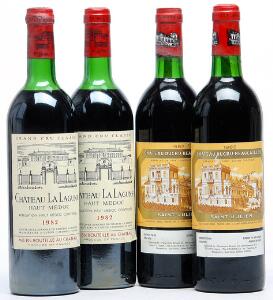 2 bts. Château Ducru-Beaucaillou, Saint - Julien.2. Cru Classé 1983 AB ts.  etc. Total 4 bts.