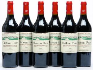 6 bts. Château Pavie, Saint-Émilion 1. Grand Cru Classé 2000 A hfin.