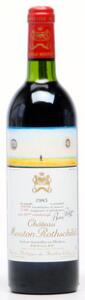 1 bt. Château Mouton Rothschild, Pauillac. 1. Cru Classé 1983 AB ts.