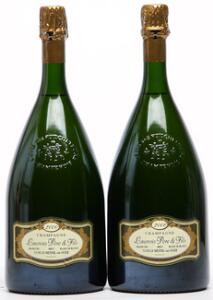 2 bts. Mg. Champagne Brut Grand Cru Special Club, Launois Père  Fils 2000 B tsus.