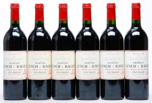 6 bts. Château Lynch Bages, Pauillac. 5. Cru Classé 1992 A hfin.