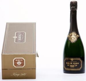 1 bt. Champagne Vintage, Krug 1985 A hfin. Oc.