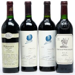 1 bt. Opus One, Mondavi  Rothschild, Napa Valley 1994 A hfin.  etc. Total 4 bts.