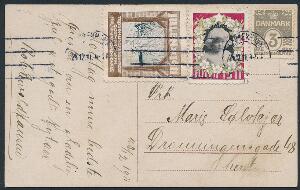 1911 på brevkort med Sønderjydsk Julemærke 1911. Sendt lokalt i København 24.12.1911