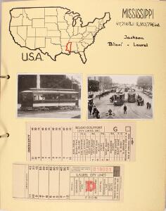 USA. Stor udstillingssamling SPORVOGNE, flot opsat på 240 sider. Indeholder fotos, billeder, billetter m.m.  til 1940erne. Se fotoudsnit.