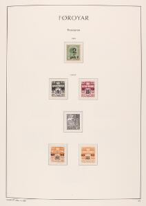 Færøerne. 1919-2010. Fin samling i 3 Leuchtturm-album med bl.a. pæn ubrugt 25 øre, bedre prov. 1940 og gode grundsamlinger