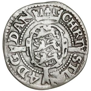 Christian IV, 4 skilling 1618, H 100A