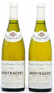 2 bts. Montrachet Grand Cru, Bouchard Pére et Fils 1996 A hfin.