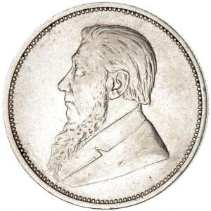Sydafrika, 2 Shillings 1892, KM 6