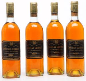 12 bts. Château Guiraud, Sauternes. 1. Cru Classé 1969 AB ts. Owc.