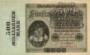Tyskland, 500 milliarden mark 1923, Pick 124