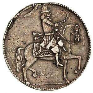 Christian V, 8 mark  2 krone 1675, H 72, Aagaard 17, blanketfejl