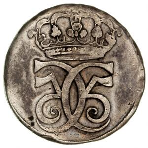 Christian V, 4 mark  krone 1685, H 79, Aagaard 36, v. indfattet