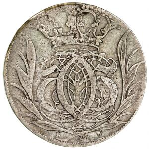 Christian V, Glückstadt, 4 mark  krone 1693, H 125B, lidt overskudsmetal 