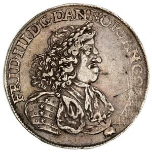 Frederik III, 4 mark  krone 1666, H 105A, Aagaard 96.7